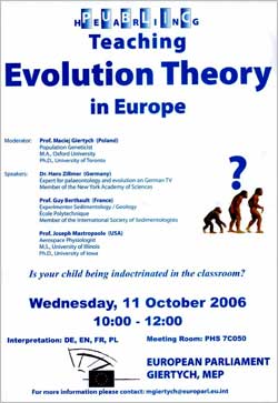 Teaching Evolution Theory in Europe